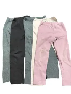 ユニクロ　レギンス　120 5枚セット　内2枚フリースレギンス