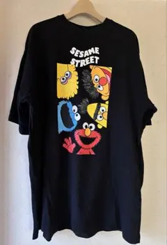 ヴィンテージ　セサミストリート　Tシャツ　黒　M(US)ブラック　ビンテージ 2026年最新】セサミストリート Tシャツ 古着の人気アイテム - メルカリ