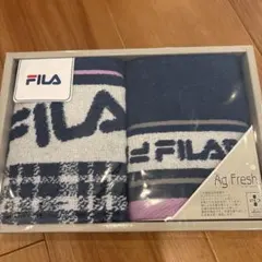 FILA タオルセット FL-1060 ネイビー/ホワイト/ピンク　2枚入り