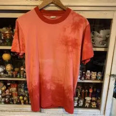 タイダイ染め Mサイズ Tシャツ ピンク/レッド