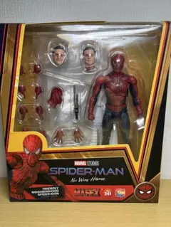 MAFEX スパイダーマン (開封品、カスタムヘッド付き)のサムネイル