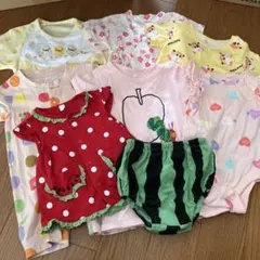 ベビー服　まとめ売り　7点　60 70センチ　ミキハウス ロンパース　甚平