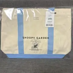 【チェジュ島限定】スヌーピーガーデン トートバッグ ベージュ/ブルー