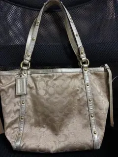 COACH 시그니처 토트 백 ゴールド y2k ヴィンテージ