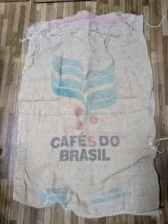 カフェのロゴ 麻袋 大きめ袋65×95くらい