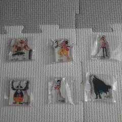 ワンピース　フィギュア　アクリルminiブロック　6個セット　1