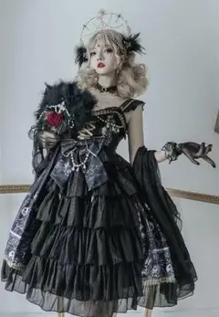 Malymoon】 エンジェル＆デビル ホイップリボンドレス 8点セット
