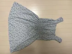 水色 花柄 ノースリーブ ワンピース Mサイズ　UNIQLO 未使用