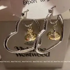 Vivienne Westwood ハート フープ ピアス 両耳用　ノベルティ