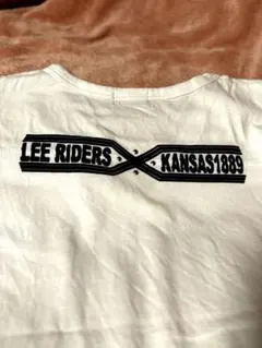 【y2k】Lee RIDERS ロゴプリント ノースリーブ　ホワイト LLのサムネイル