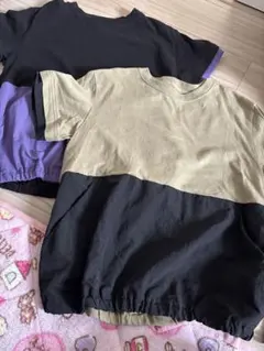 GU 異素材切替 Tシャツ 130 二枚セットのサムネイル