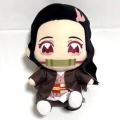 鬼滅の刃 ぬいぐるみ ぬいぷりけ おすわりBIG 竈門禰豆子 タグ付き a