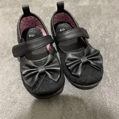 子供用フォーマルシューズ　17センチ　西松屋　ストラップ　リボン