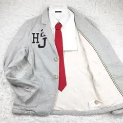 未使用保管品◎HYDROGEN テーラードジャケット グレー バックプリント