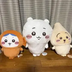 新品　ちいかわ カレーのお供たちBIG 等　ぬいぐるみ 3体のサムネイル