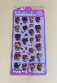 キティ　ボンボンドロップ＋日焼けキティ　３Ｄシール