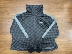 未使用　PUMA プーマ　ブラック チェック柄 ジャージ　モノグラム　トラック PUMA プーマ ブラック チェック柄 ジャージ モノグラム トラック