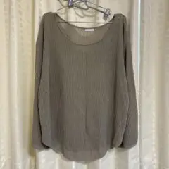 ジーユー　ニット　XL カーキ
