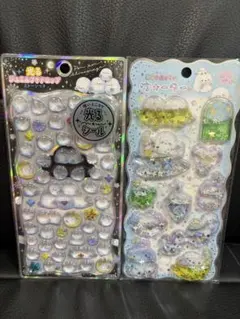 シマエナガ　光るジュエルプチドロップ＆ウォーターシール♡