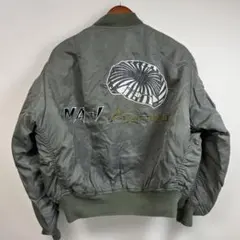 [希少]パラシュートバックプリントAlpha MA-1 フライトジャケット　L