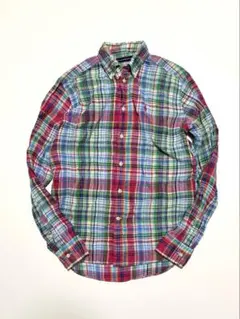 Ralph Lauren Sport リネン マドラスチェック 長袖シャツ