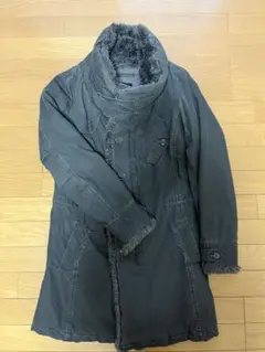 ジョンブル　カーキ ファー付き モッズコート