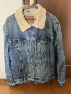 AMERICAN EAGLE シェルパ襟デニムジャケット L/G