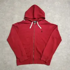 k*k様 90s POLO by Ralph Lauren ジップパーカー レッ