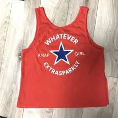 ANAP GiRL 赤タンクトップ Sサイズ(140〜150cm)