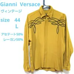 Gianni Versace 長袖シャツ マスタードカラー　size44 　Lのサムネイル