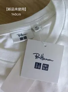 【新品未使用】Ron Herman ユニクロ Tシャツ ホワイト140cm 1枚