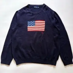 入手困難✨USA製 XXL ポロラルフローレン アイコニックセーター 星条旗
