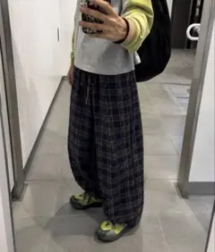 パジャマパンツ チェックパンツ 極太 00s cityboy 美品