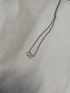 Christian Dior CDロゴ ネックレス シルバー