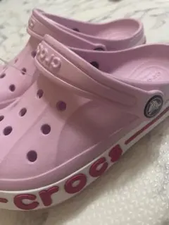 crocs 新品未使用 ピンク 19cm サンダルのサムネイル