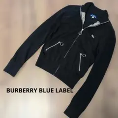 レディース　バーバリーブルーレーベル　 ジップアップ　カーディガン 38