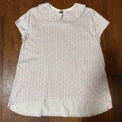 BEAMS 半袖 丸襟 総柄ブラウスのサムネイル
