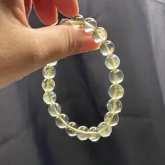 【限定値下げ】高品質✨天然リビアングラスブレスレット8mm ✨希少隕石ガラスのサムネイル
