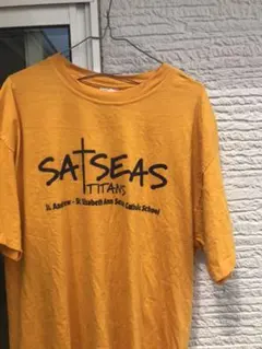 ヴィンテージ　カットソー　黄色　イエロー　Tシャツ
