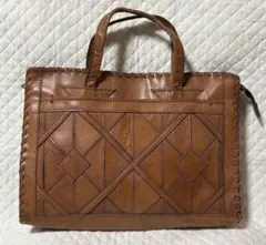 IBIZA イビザ 本革 ハンドバッグ ブラウン 茶色 レザーバッグ