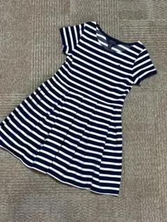 Polo Ralph Lauren ボーダー ワンピース 7 130 紺白