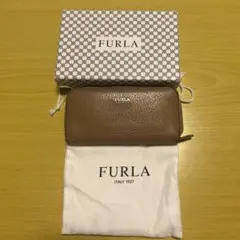 FURLA ブラウンレザーキーケース