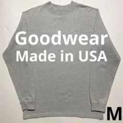アメリカ製 Goodwear ロングスリーブTシャツ グレー M