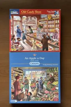 海外製1000ピースジグソーパズル2点セット