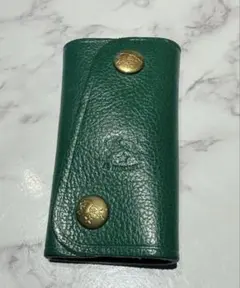 IL BISONTE キーケース グリーン レザー