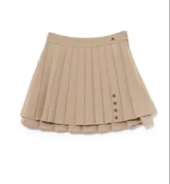 ANDMARY Dida pleats flare skirt S ベージュ