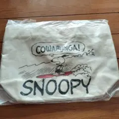 スヌーピー コットン調ランチバッグ