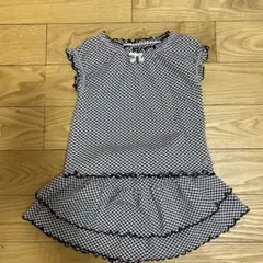 キムラタン フレンチTシャツ&スカートセット　ギンガムチェックのサムネイル