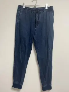 GU デニム ジョガーパンツ ネイビー M 300395 メンズのサムネイル