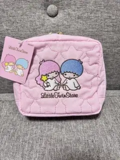 【新品タグ付き】キキララ キルティングポーチ リトルツインスターズ